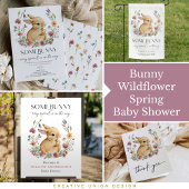 Somebunny Wildflower Baby shower Dank u kaart