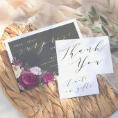 Elegant minimalistisch script kalligrafie dank u bedankkaart