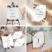 Bourgondië en marine bruiloft in één uitnodiging