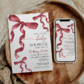 Dank je wijnrode strik sticker