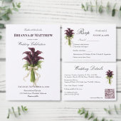 Burgundy Calla Lily Wedding Bouquet Ivory Ribbon Button Flesopener (Personaliseer de collectie van deze zelfstandige maker.)