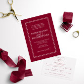 Elegante Bourgondische bruiloft gunst Labels Cadeaulabel
