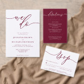 Minimale boycotceremonie rond de bruiloft door Bou Programmakaart (Personaliseer de collectie van deze zelfstandige maker.)