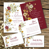 Rustieke boho wildflower servet