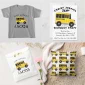 Grote Gele School Bus Kind Birthday Confetti