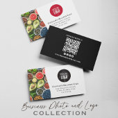 Maak verbinding met ons | QR-code Eenvoudige Logo  Visitekaartje