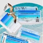 Ocean Blue Scene Business Display Poster