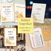 Butter Together Bridal Shower Advice For The Bride Reclamebord Met Voetstuk