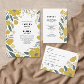 Boterbloem Gele Moderne Bloemen Bruiloft Bedankzakje (Personaliseer de collectie van deze zelfstandige maker.)