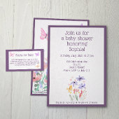 Vlinders en Blooms Baby shower Gifts Table Reclamebord Met Voetstuk