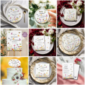 Vlinders en wilde bloemen Elegante 75e verjaardag Kaart