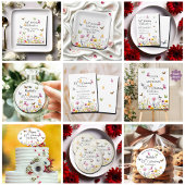 Vlinders en wilde bloemen Elegante 85ste verjaarda Papieren Bordje