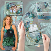 Butterflies van Paradise All in One Wedding Invite All In One Uitnodiging