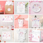 Roze Paarse vlinder Birthday Romper