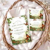 Butterfly Blossoms Baby Shower Kaart