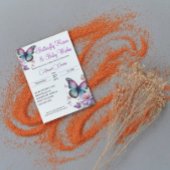 Vlinderkussen & baby Wishes Papier Bord