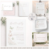 Vlindervlinders Baby Shower Kaart