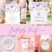 Roze Paarse vlinder raden hoeveel spel Informatiekaartje