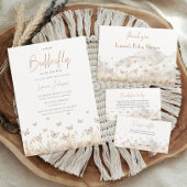 Boho Butterfly Baby shower Diaper Raffle Ticket Informatiekaartje