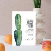 Cactus Droom · Modern Desert Chique · Botanische B Bedankkaart