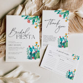 Laten we Fiesta Mexicaanse bruids douche uitnodigi Kaart