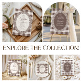 Rustic Cafe Bebe Baby's Zijn Lief Baby Shower Poster