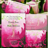 Wedding Invitation Cala Lily Uitnodiging Briefkaart