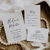 Calligrafie Formele Huwelijkscadeaus Informatiekaartje