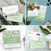 Zachte tinten groen groen van het bureau van briefpapier