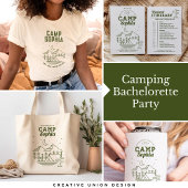 Camp Bachelorette Party Glamping Canvas tas