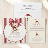 Cute Teddy Bear "We Can Bearly Wait" Baby Shower Papieren Bekers