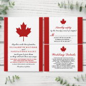 Canadese vlag Wedding Save The Date (Personaliseer de collectie van deze zelfstandige maker.)