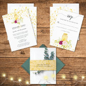 Glitter Romantic Weddenschap tegen Rozen met kaars Kaart