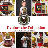 Gepersonaliseerde Snoep Bar Golden Ticket Uitnodig