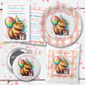Capybara thema Verjaardagsfeestje voor meisjes Confetti