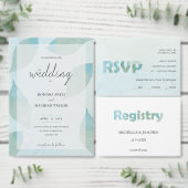 Caraïben Blauwe Waterverf Wonder Flowers Lange Tafelloper (Personaliseer de collectie van deze zelfstandige maker.)