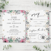 Bloemen Anjer Tip Uw Bartender Trouwbord Poster (Personaliseer de collectie van deze zelfstandige maker.)