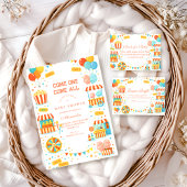 Carnivalsoorten Circus Luier Raffle Informatiekaartje