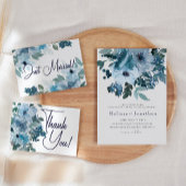 Pastel Blue Rozen Floral Game Whit in je tas Flyer