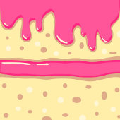 Cake slice cartoon lief kids verjaardagsfeestje bedankdoosjes