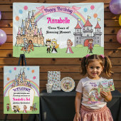 Sprookjesprinses en Ridder Patroon Favor Box Bedankdoosjes