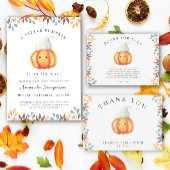 Herfst pompoen in pet - Dank u Vierkante Sticker