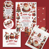 Schattigee kerstdieren grillige kerstmis Kinderen  Servet