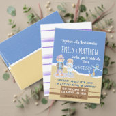 Zee Otters Cartoon nautische bruiloft papier serve Servet (Personaliseer deze collectie van deze onafhankelijke maker. Test)