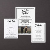 Casual foto bruiloft kaart (Personaliseer de collectie van deze zelfstandige maker.)