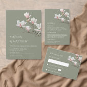 Magnolia Fijn Kunst Bloemstuk Menu (Personaliseer de collectie van deze zelfstandige maker.)