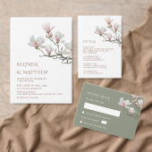Fine Art Magnolia Wedding  Servet (Personaliseer de collectie van deze zelfstandige maker.)
