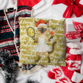 Tennis Themed for Cat Lovers  Canvas Afdruk