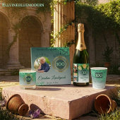 100ste Verjaardagsfeest Green Glitter Plaatskaartje