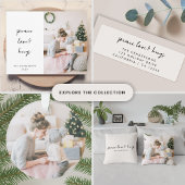 Peace Love and Hugs | Kerst met grijze peulvruchte Ornament